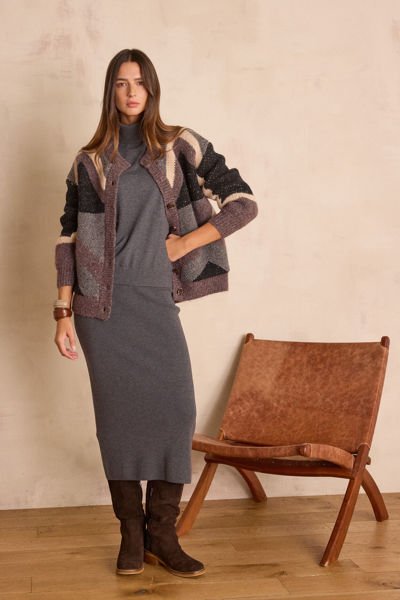 Picture of CHARLOTTE STRAIGHT WOOL SKIRT